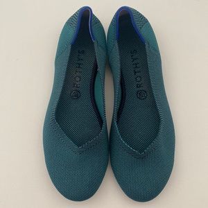 Rothy’s Heathered Green Flats